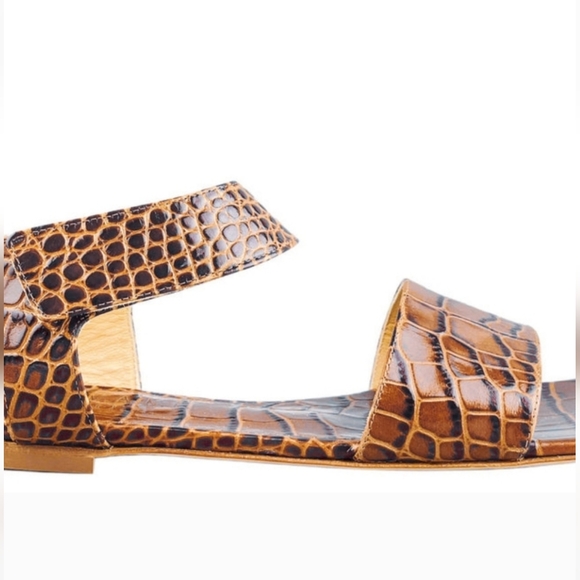 NIB $695 Awake Mode Riley croc sandals - Picture 8 of 10